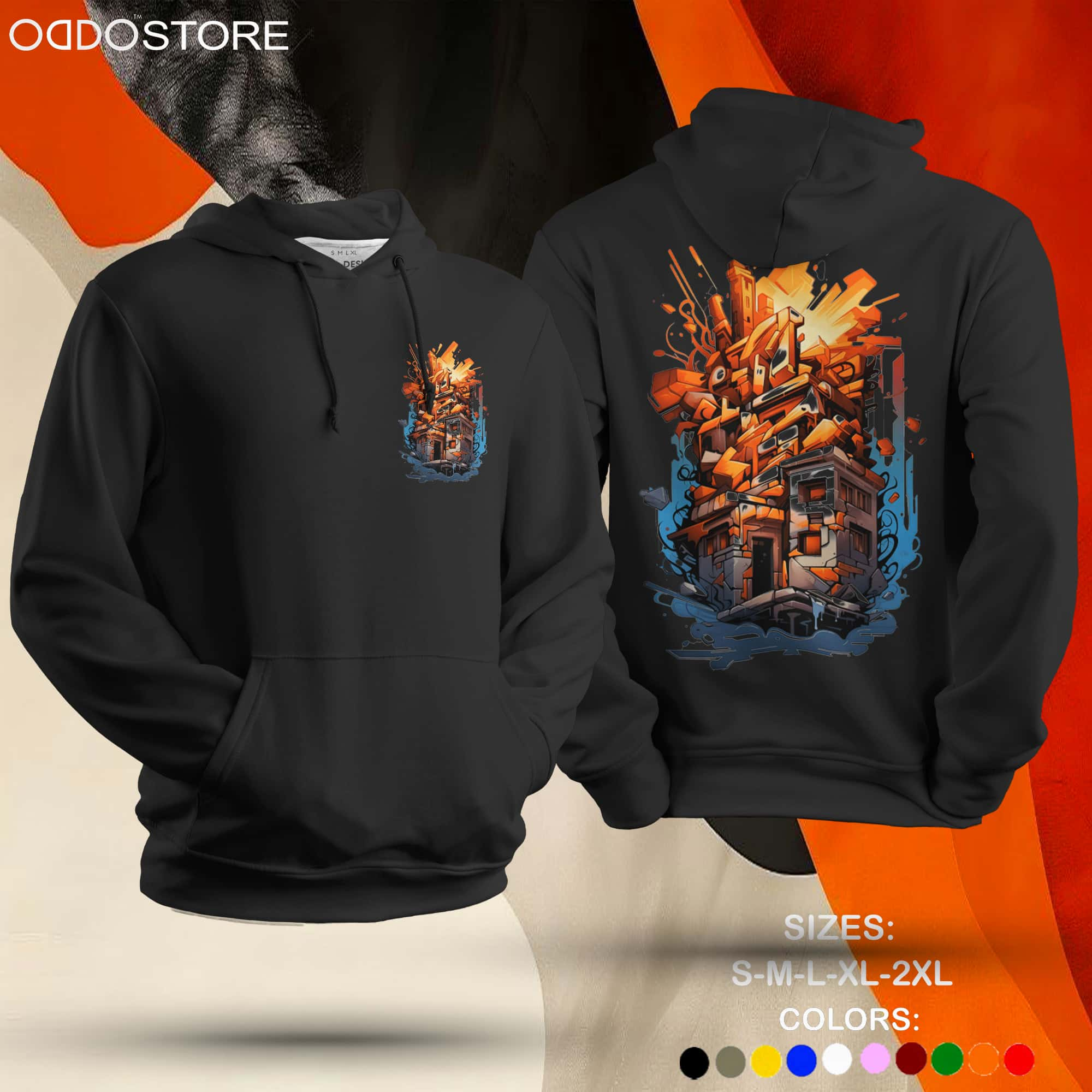 Burning House Unisex Hoodie