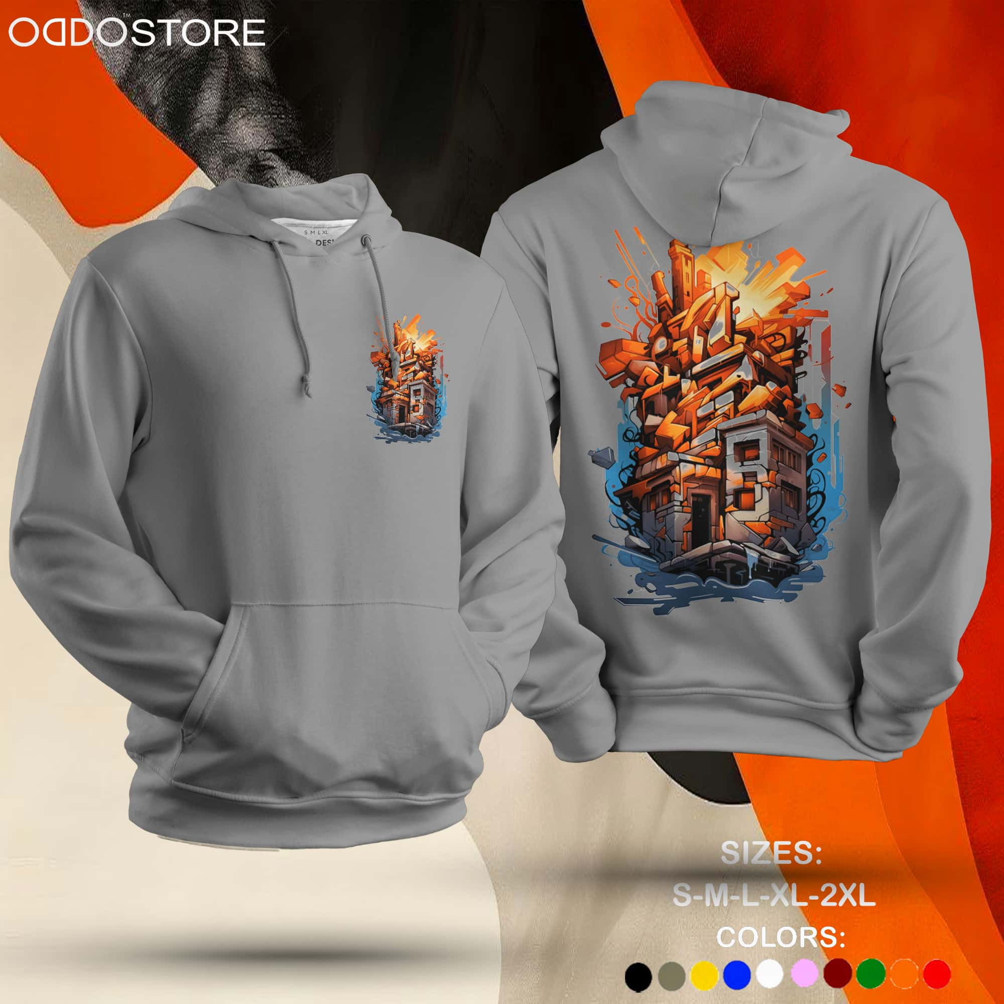 Burning House Unisex Hoodie