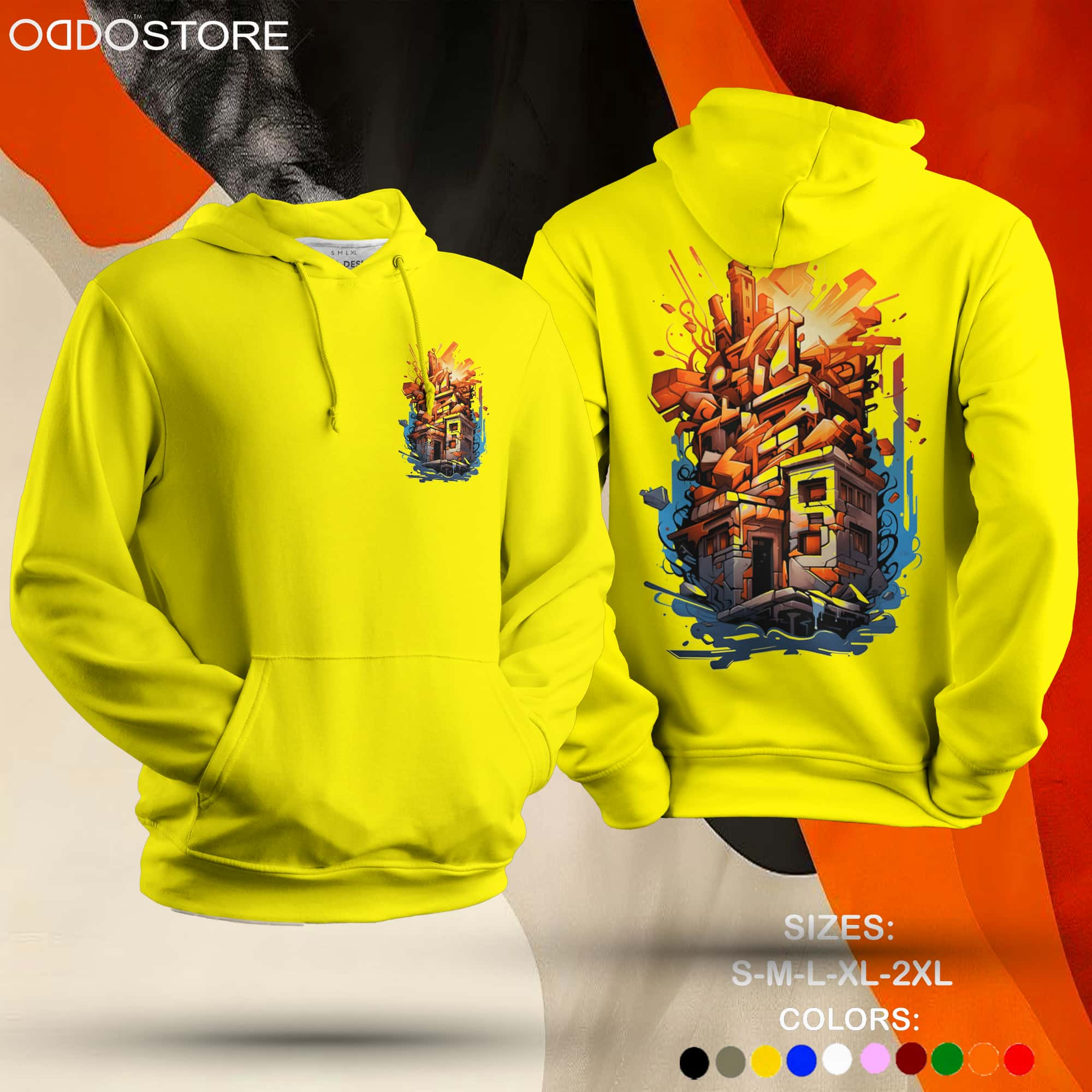 Burning House Unisex Hoodie