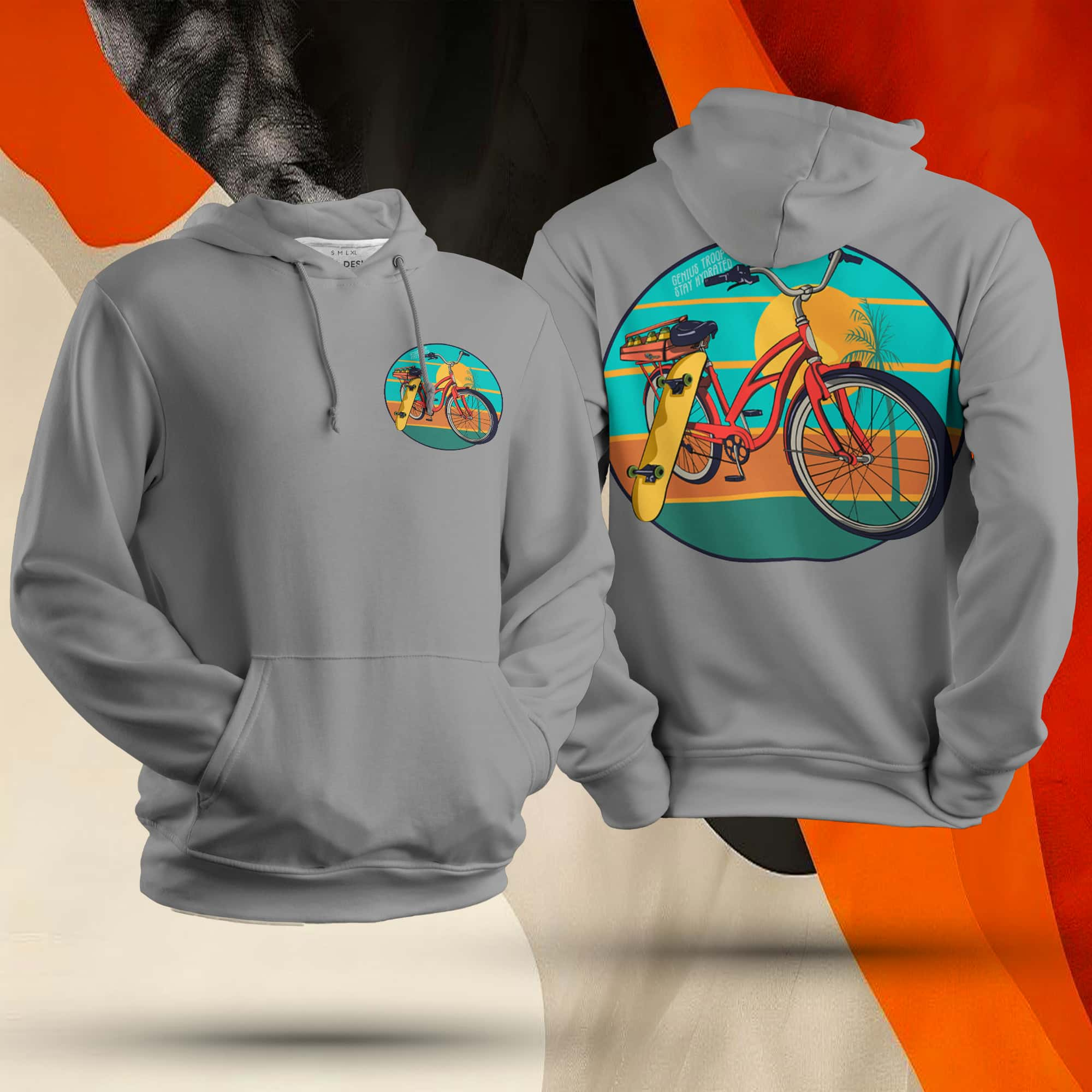 Cycle Sunset View Unisex Hoodie