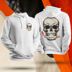 Skeleton With Cigarette Unisex Hoodie