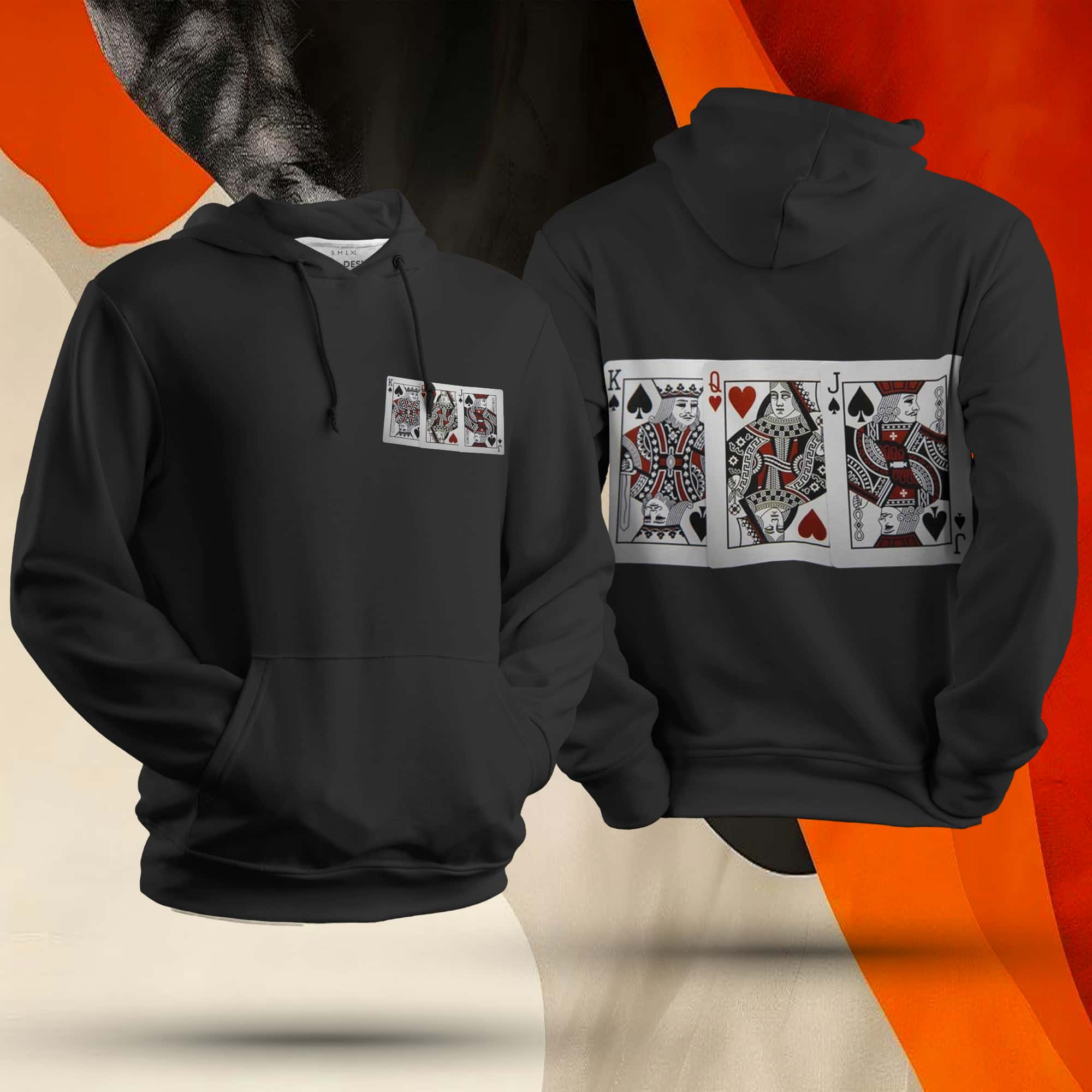 Face Cards Unisex Hoodie