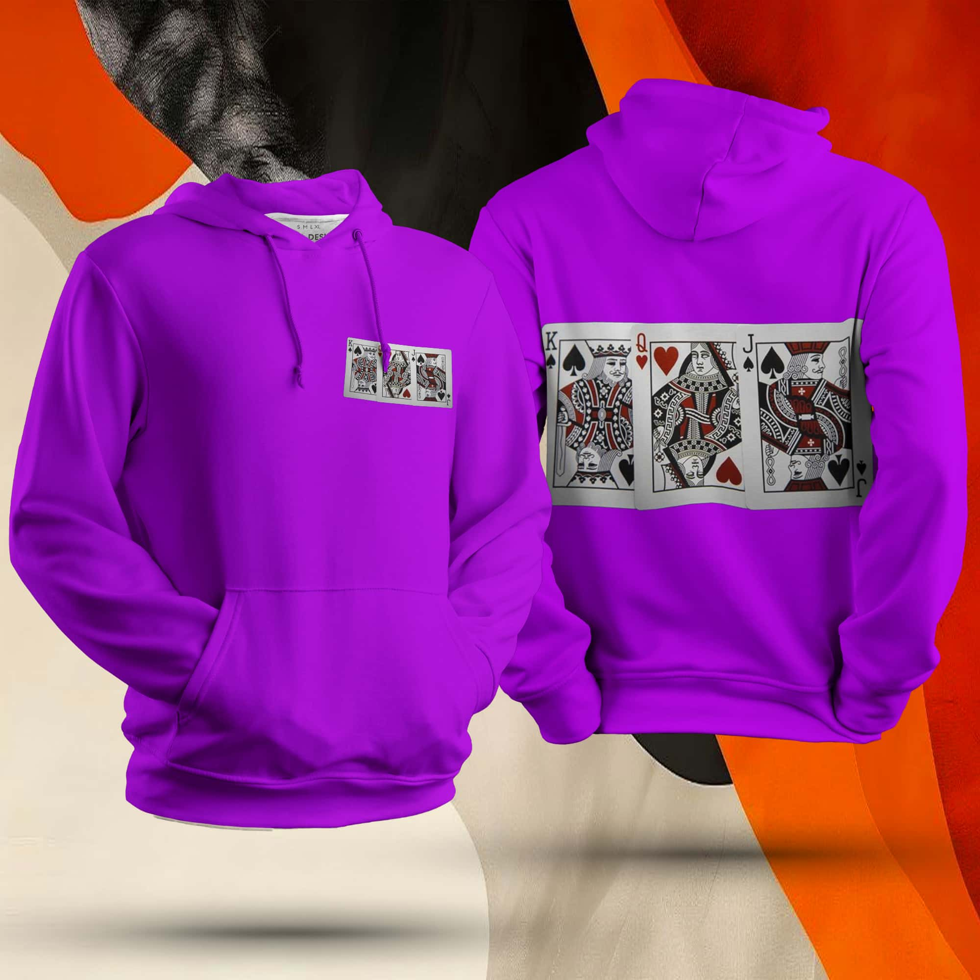 Face Cards Unisex Hoodie