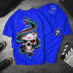 Snake Around Skull Unisex T-Shirt