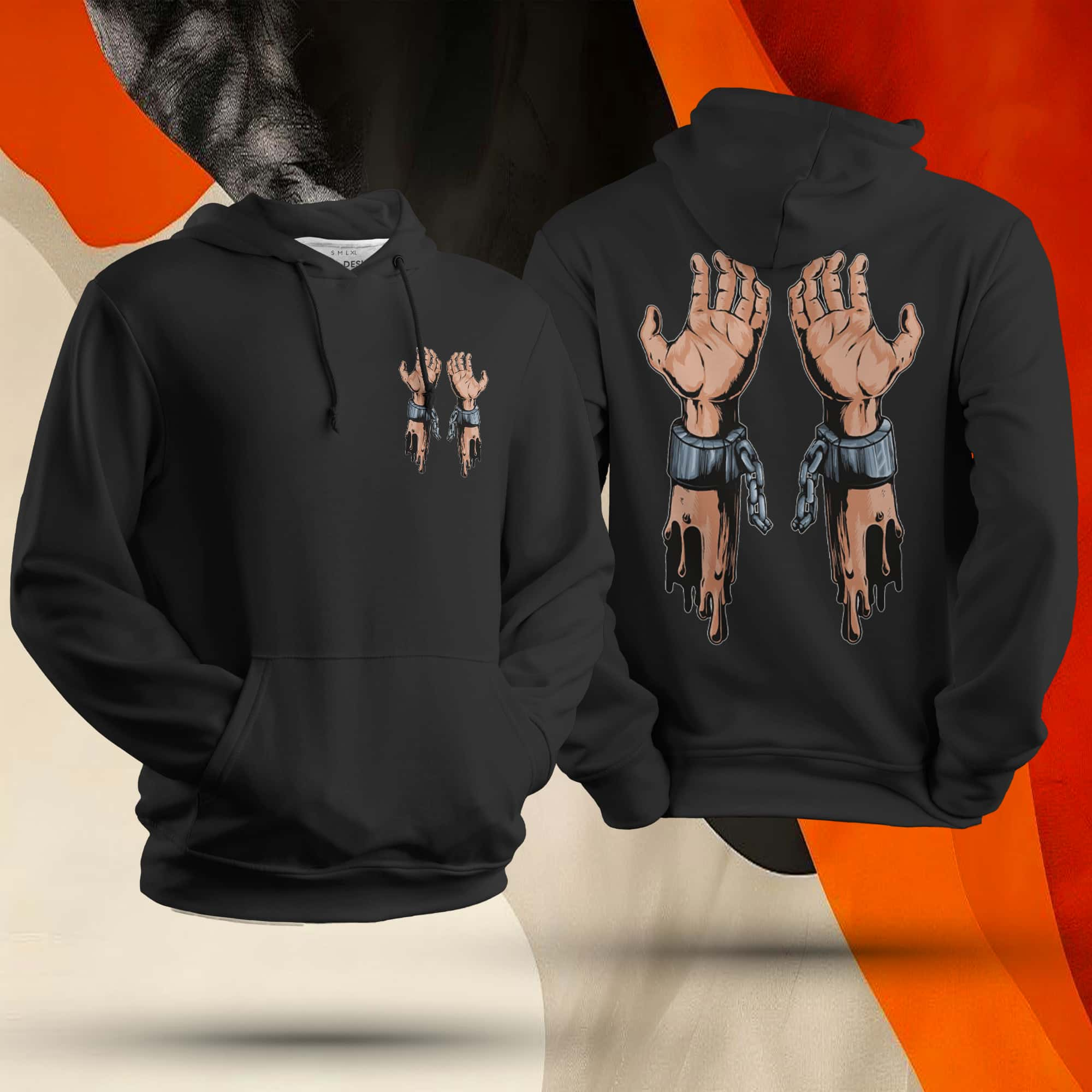 Hand Cuff Unisex Hoodie