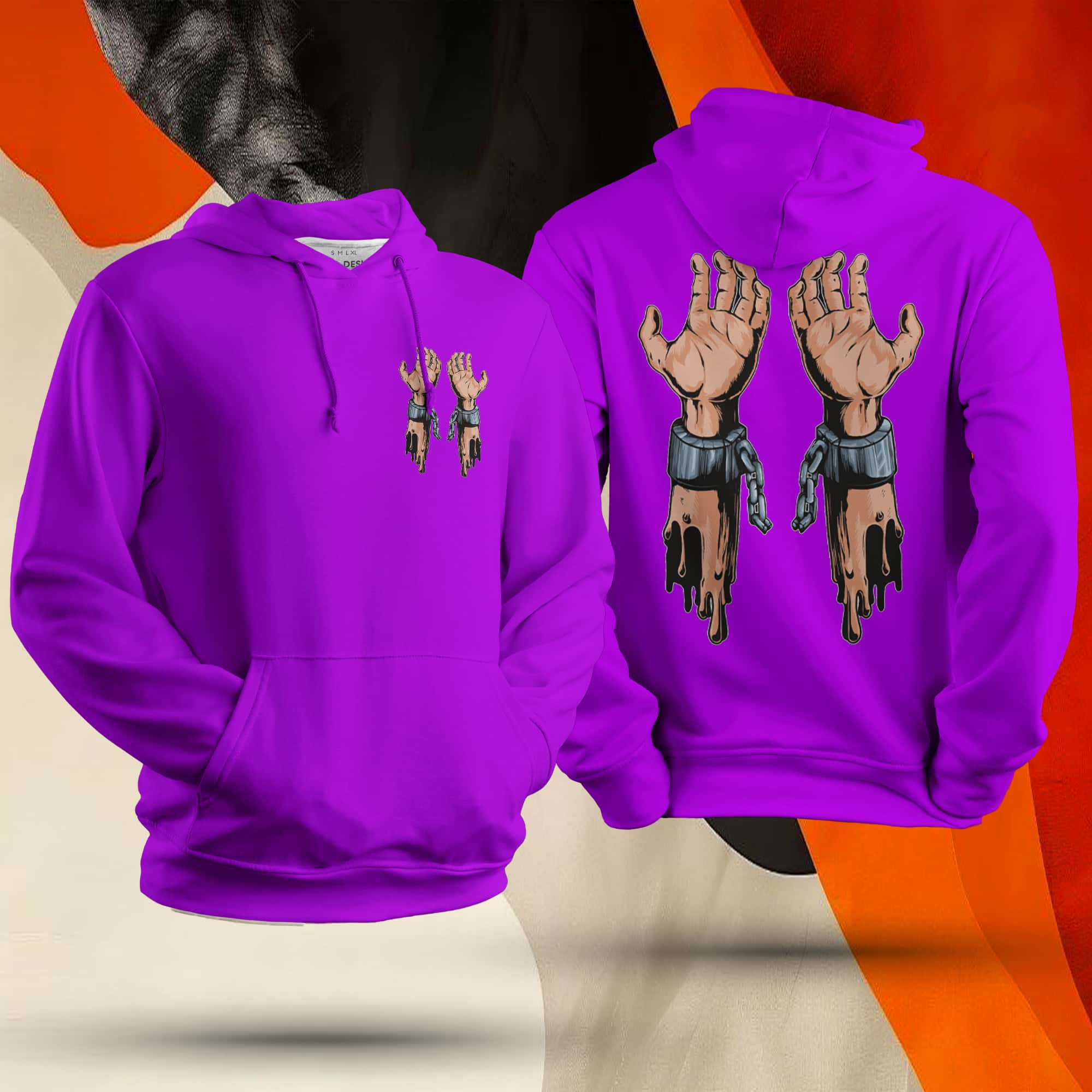 Hand Cuff Unisex Hoodie