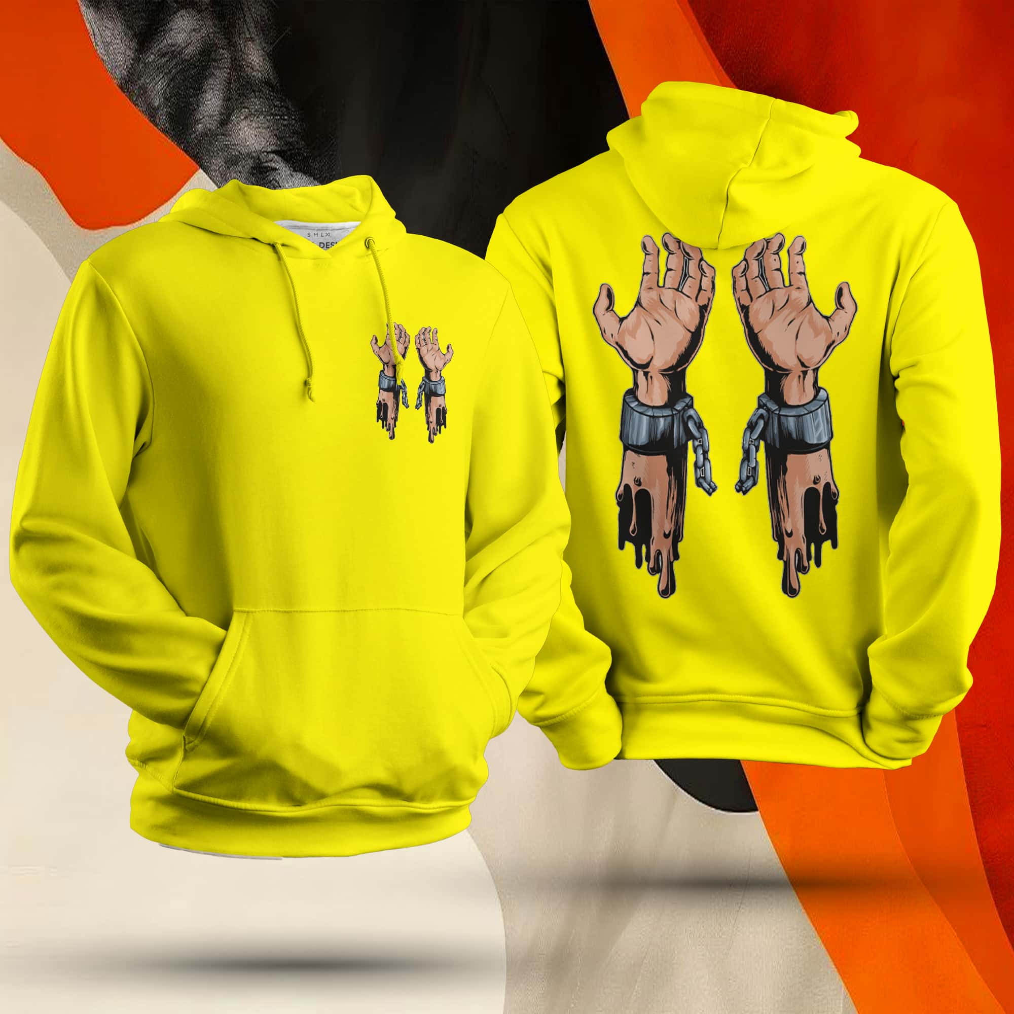 Hand Cuff Unisex Hoodie