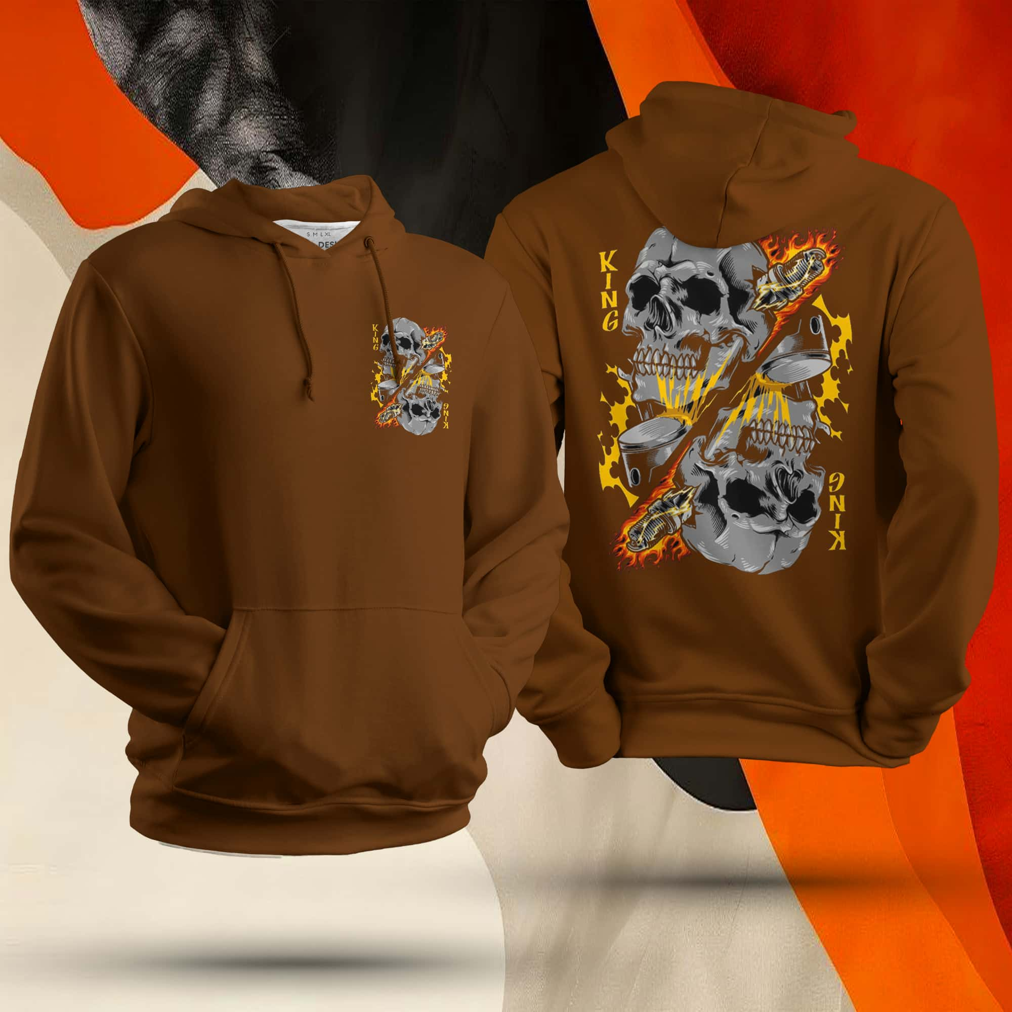 King Skeleton Unisex Hoodie